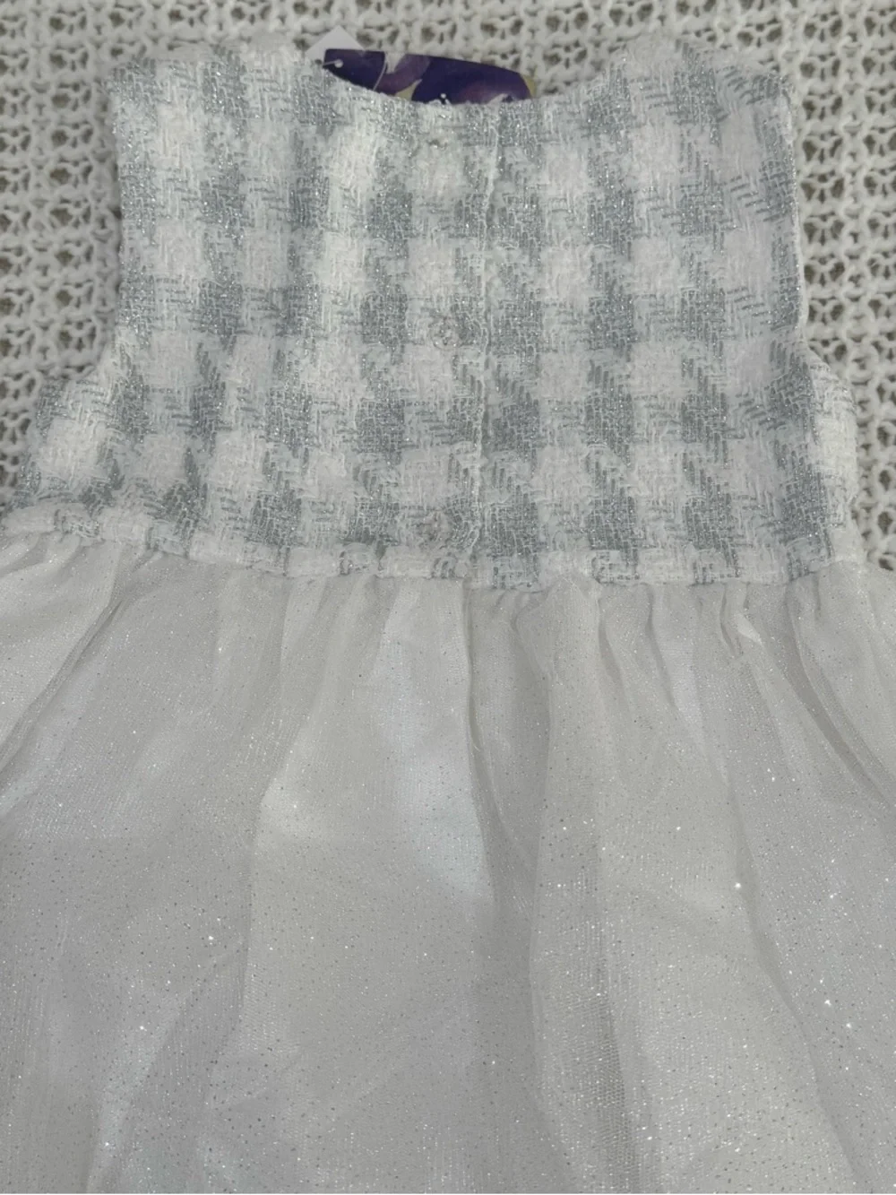 Blueberi Boulevard Little & Big Kid Girls Plaid 2-pc. Dress Set in white size 7